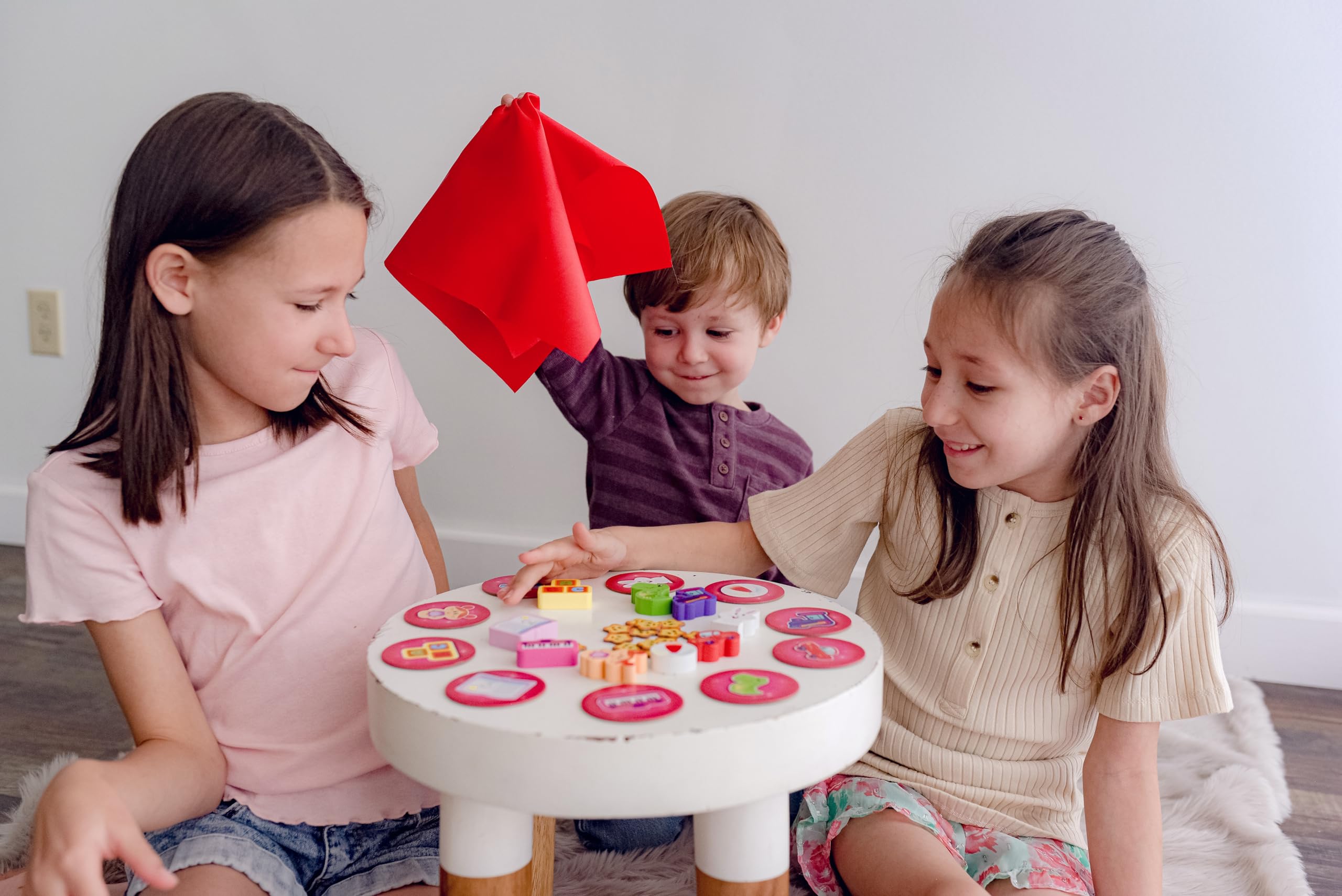 Tabletop Wooden Game, Magic Scarf and Toy Memory, for Preschool Kids Family, Skill Building and Shape Recognition, Ages 4+, Ta-Da Bing! by Blue Orange Games 4