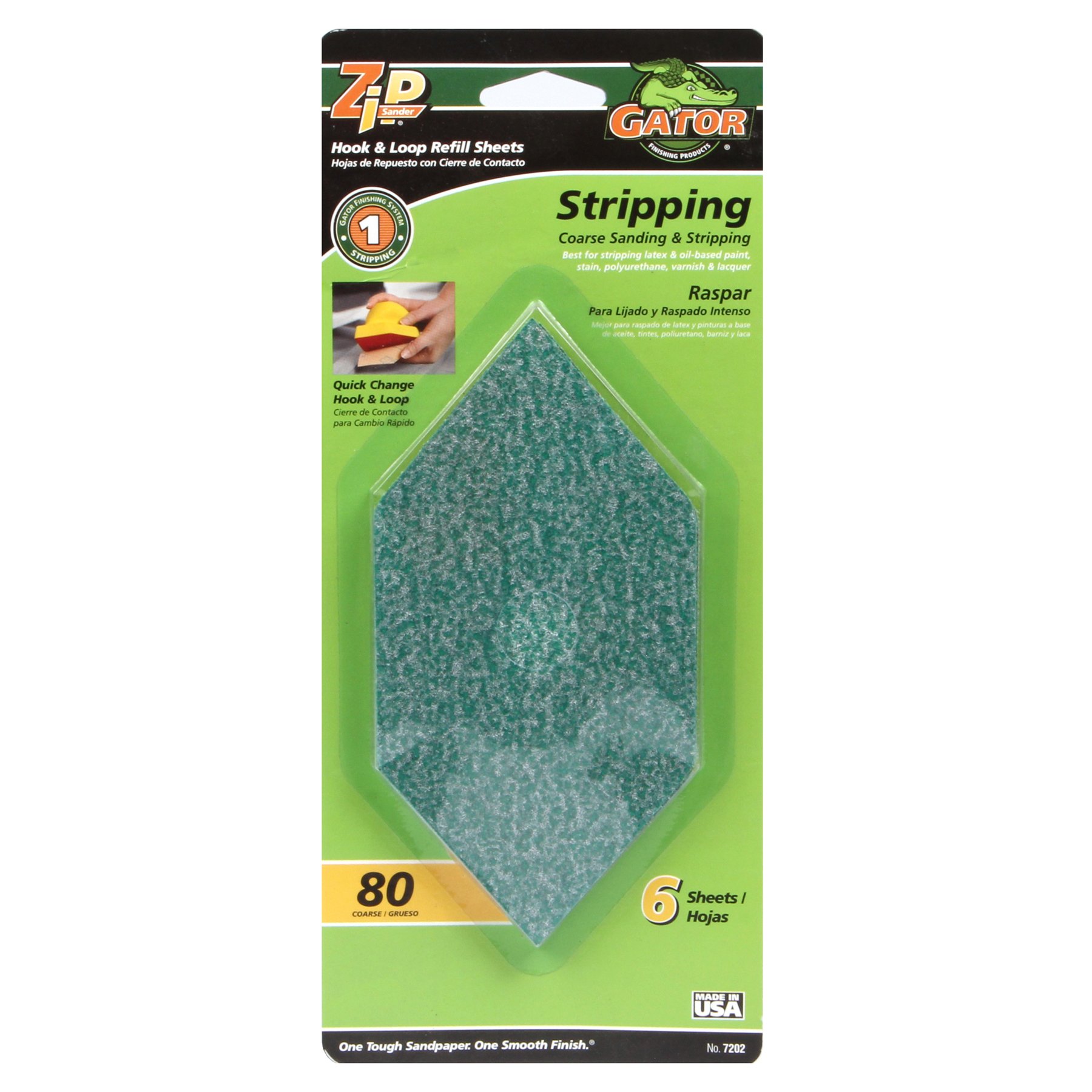 ALI INDUSTRIES 7202 80 Grit Sand Sheet, 6-Pack 1