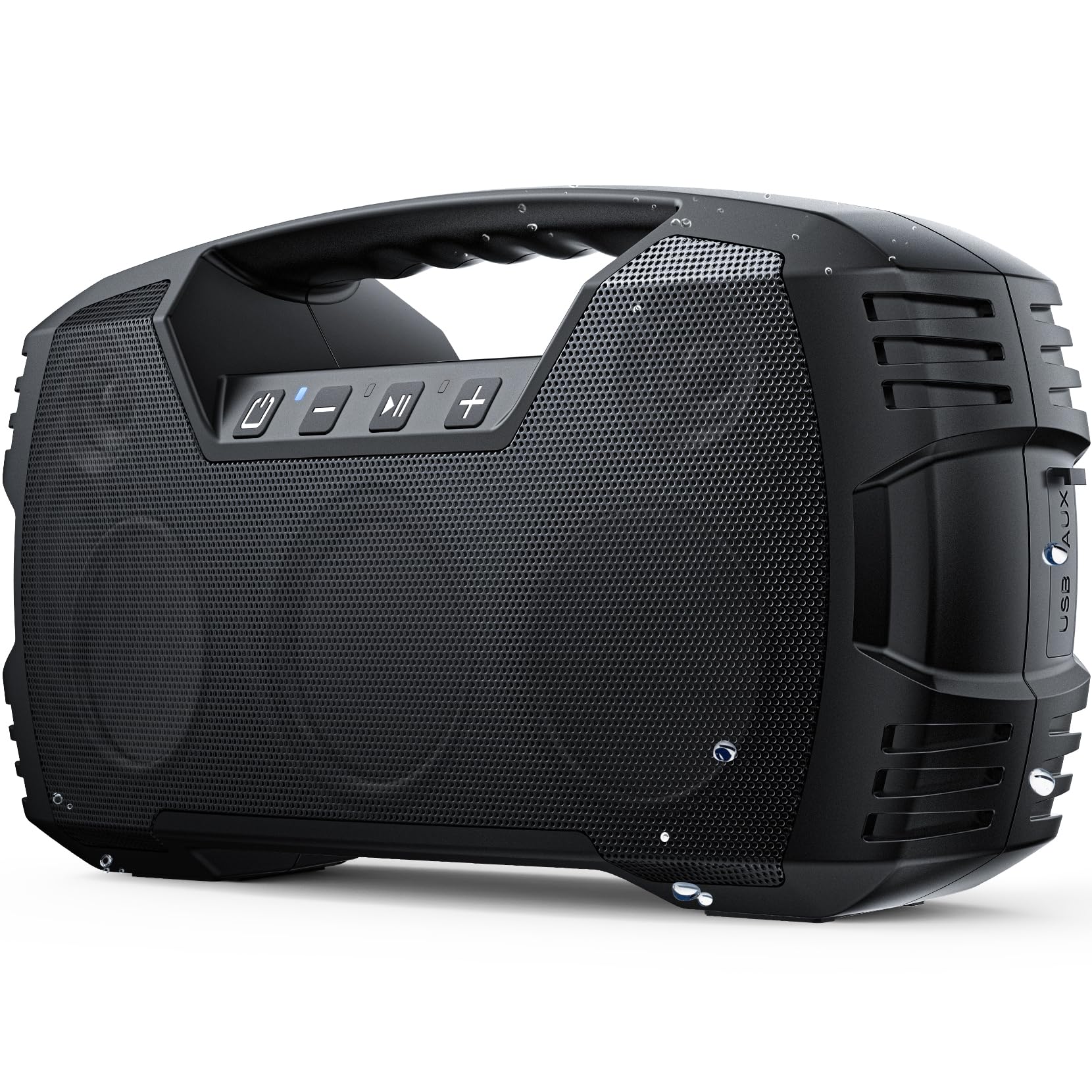 Portable Wireless Bluetooth Speaker, 40W Loud Sound IPX7 Waterproof Speaker, 32H Playtime, Rich Bass, Bluetooth 5.0, TWS Pairing, Built-in Mic, Outdoor Speaker for Home, Party, Pool, Beach-Red 1