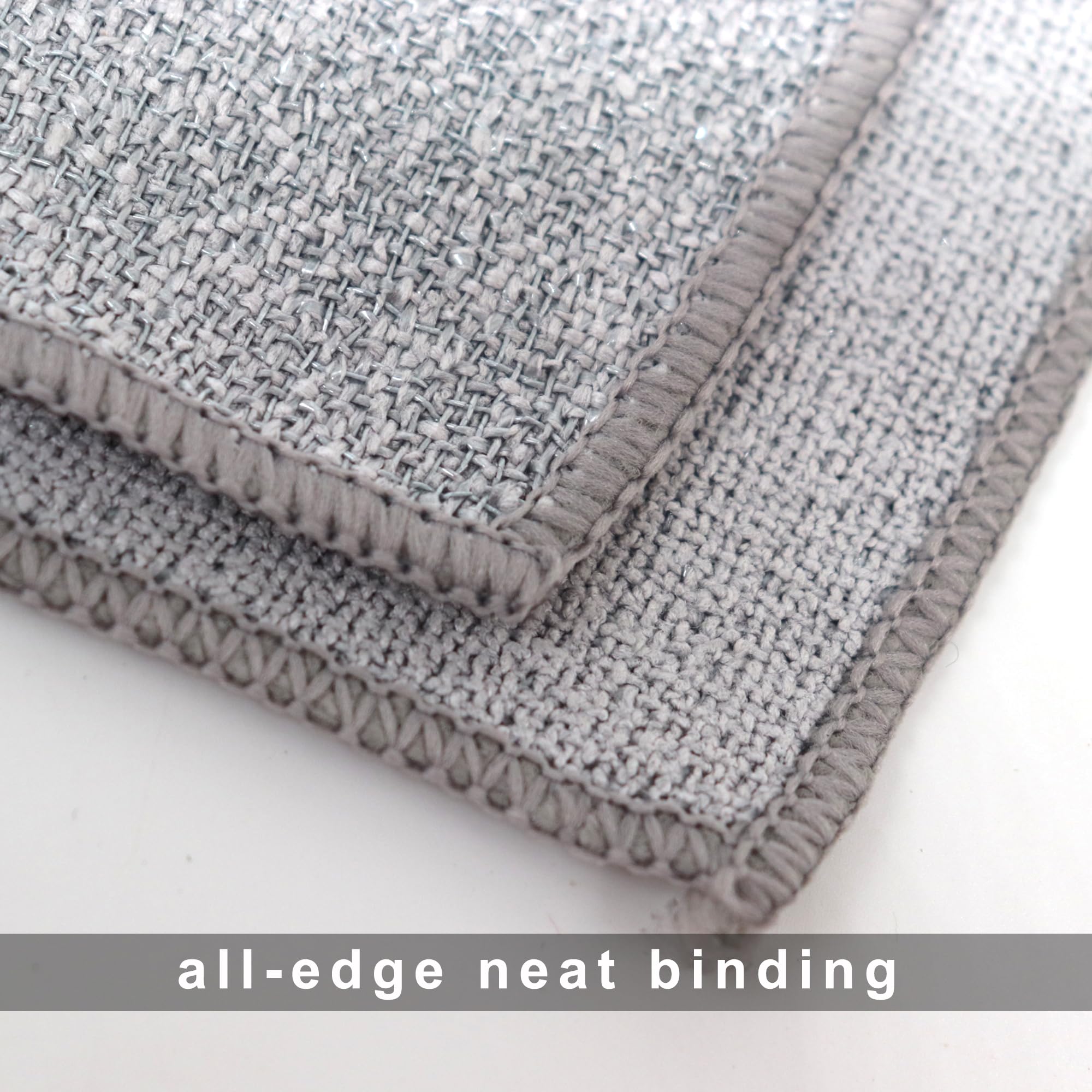 CAMSTIC Kitchen Non Scratch Dish Cloths with Scrubber and Wipe Side, 3 PCS 5