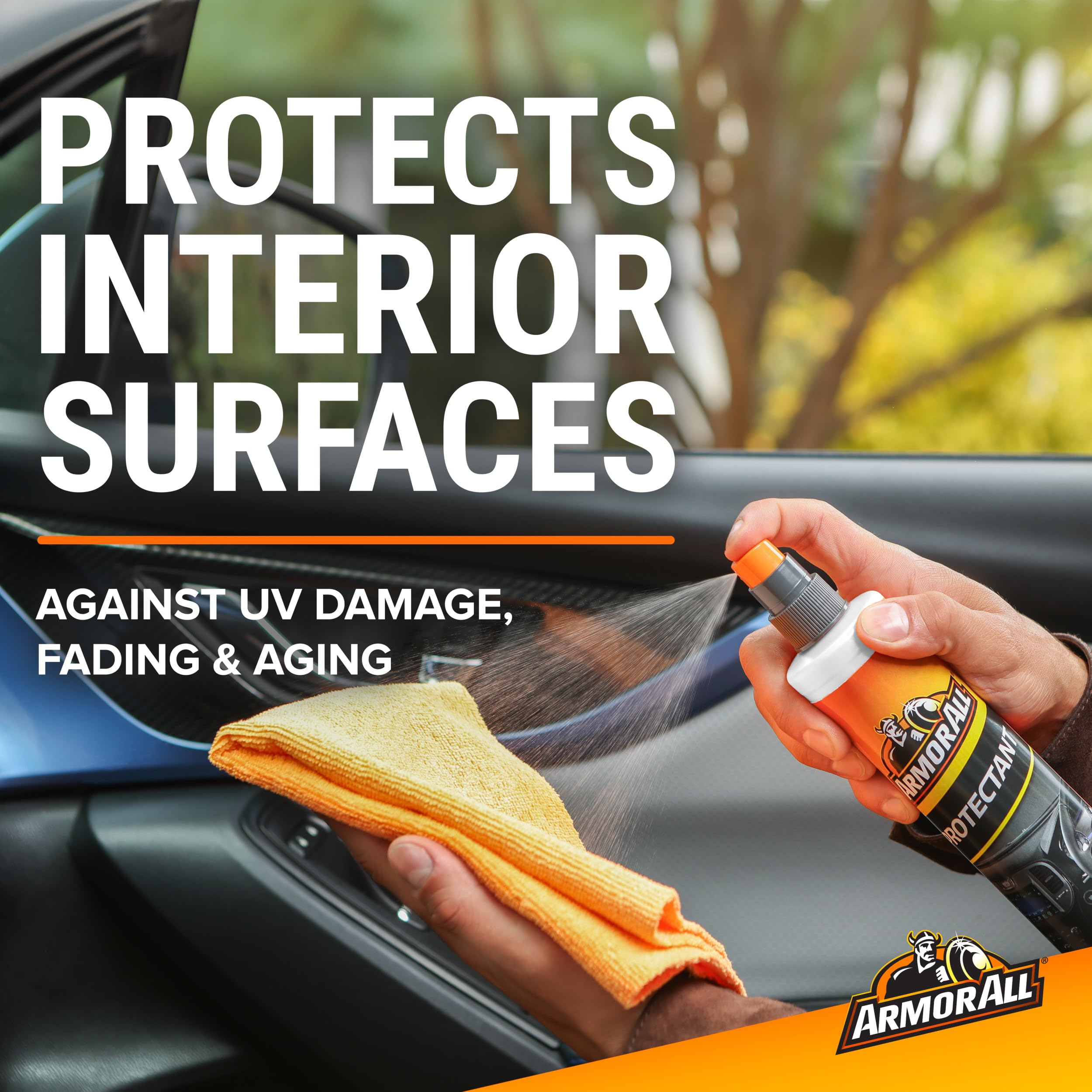 Armor All Car Wash and Car Cleaner Kit by Armor All, Includes Glass Wipes, Car Wash & Wax Concentrate, Protectant Spray and Tire Foam 3