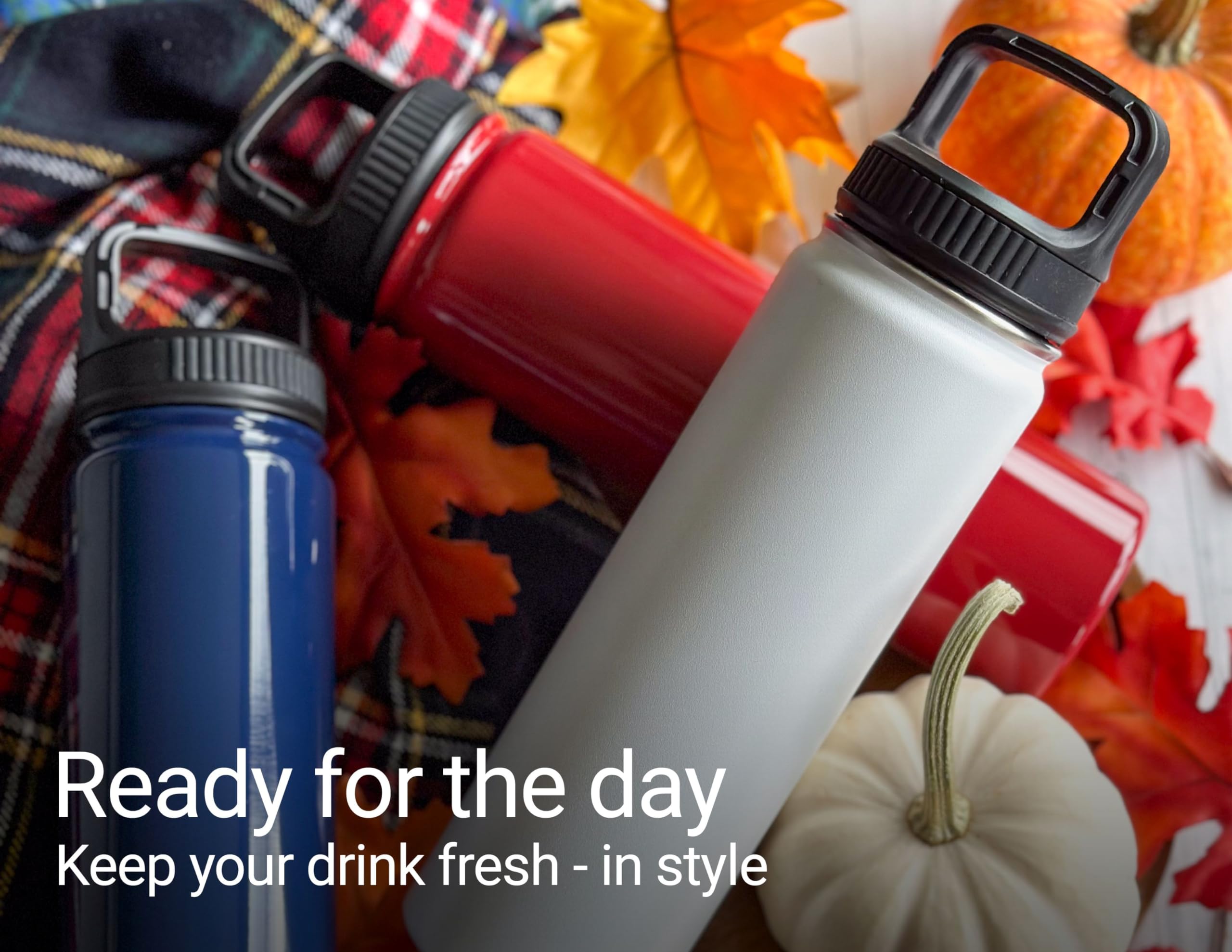 R and R Imports NC State Wolfpack 32 Oz Engraved Red Insulated Double Wall Stainless Steel Water Bottle Tumbler 4