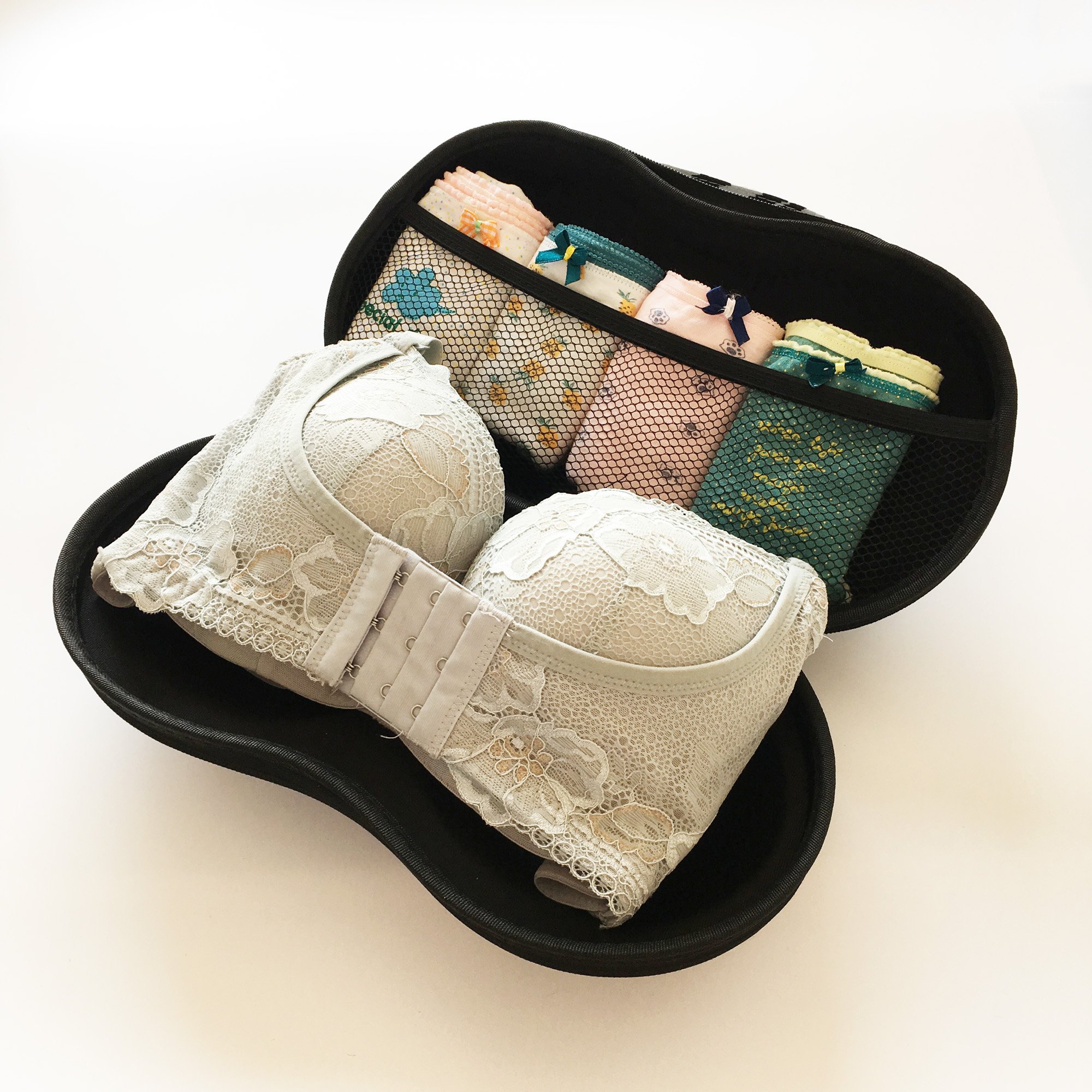 Portable Bra Bag with Net Bra Case Bra Organizer for Travel (Pattern 6) 6