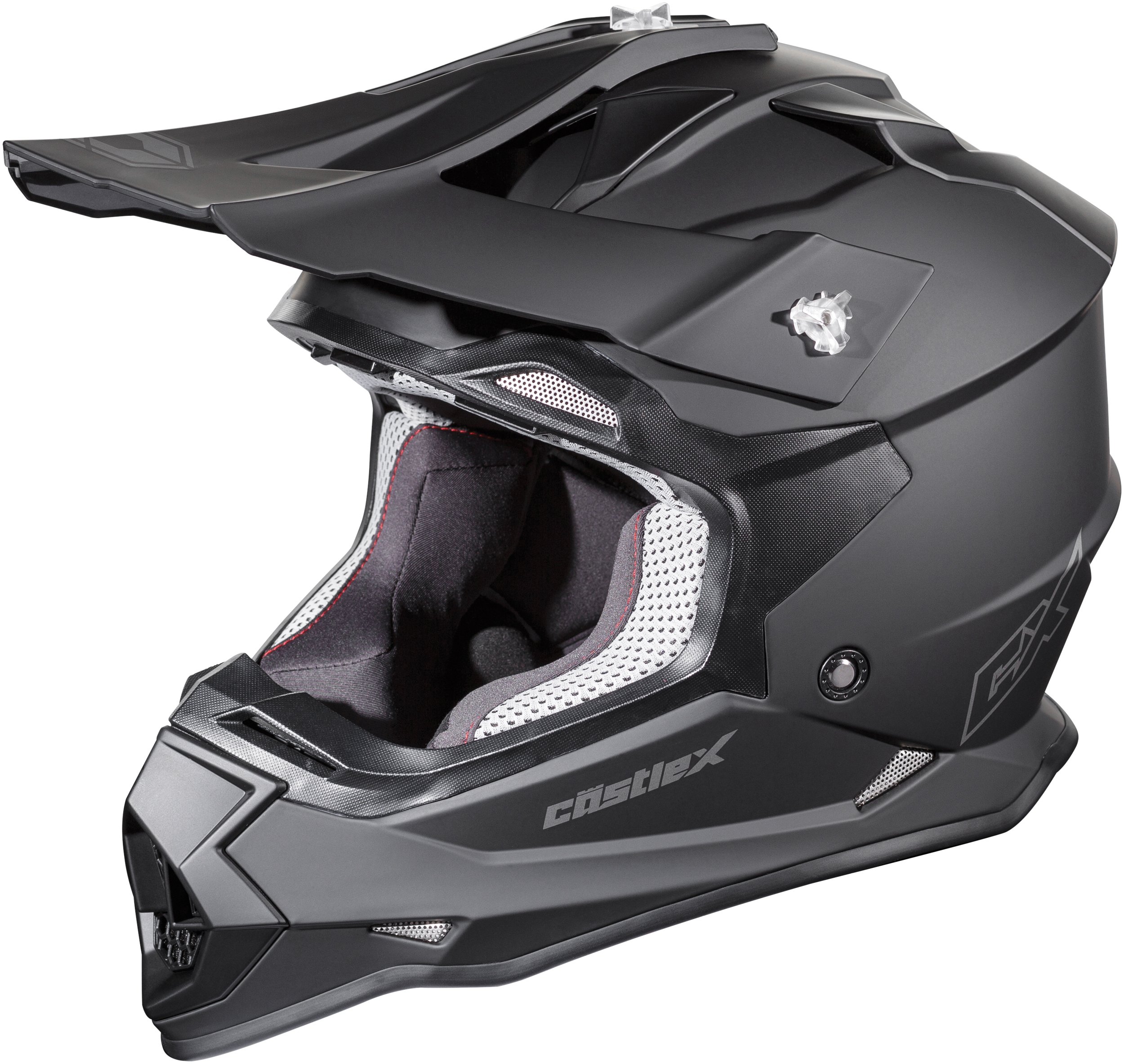 Castle Mode MX - Motocross/Off-Road/ATV/UTV Helmet (LRG, Matte Black) 1