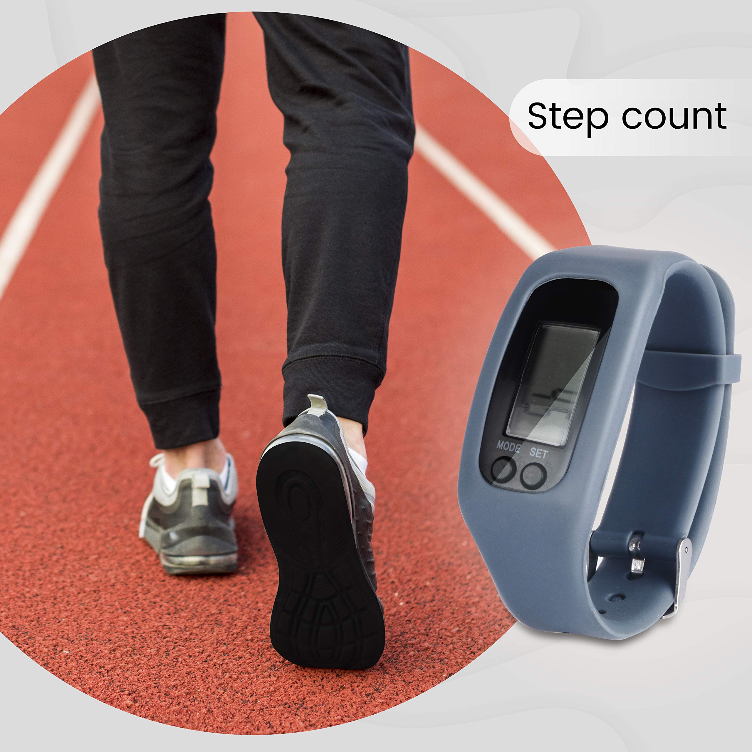 ZEB-PDM100, Zebronics wristband pedometer with calorie burnt, LCD Display, Distance tracking & Time display 4