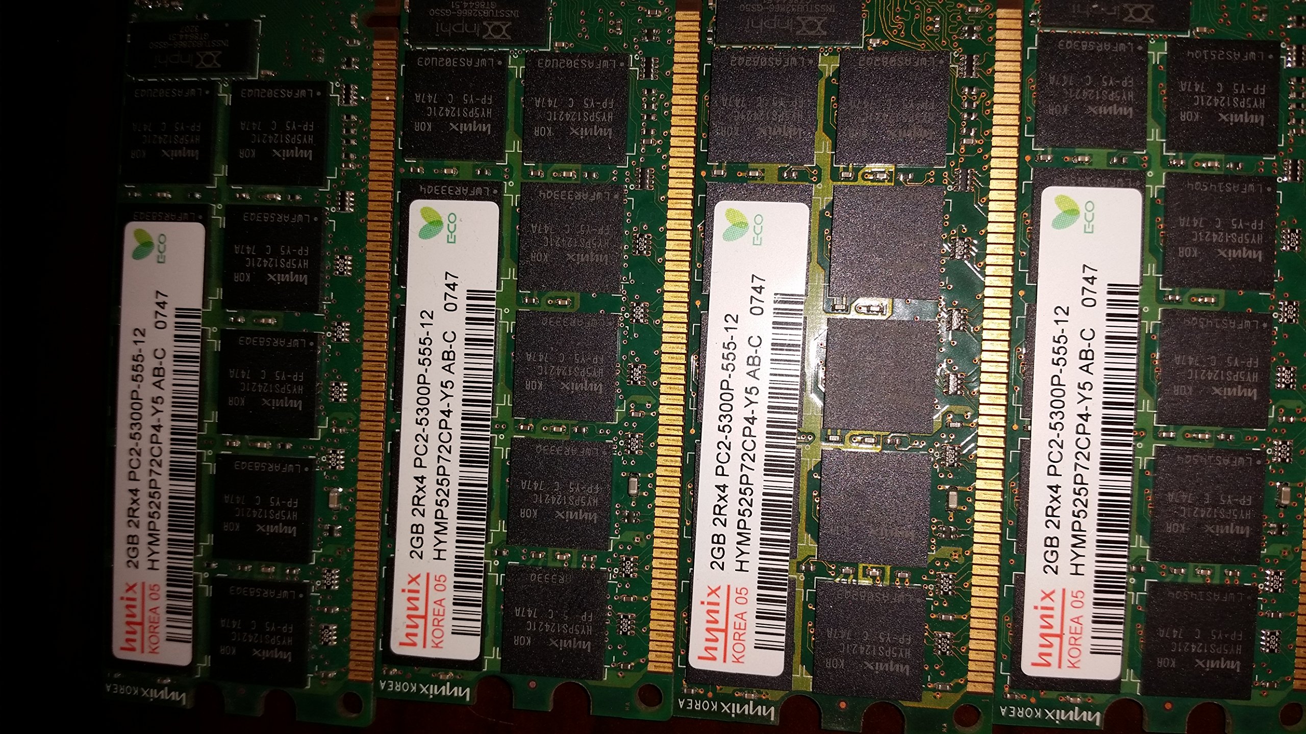 HYNIX HYMP525P72CP4-Y5 2GB Server DIMM DDR2 PC5300(667) REG ECC 1.8v 2RX4 240P 256MX72 128mX4 CL5 8k
