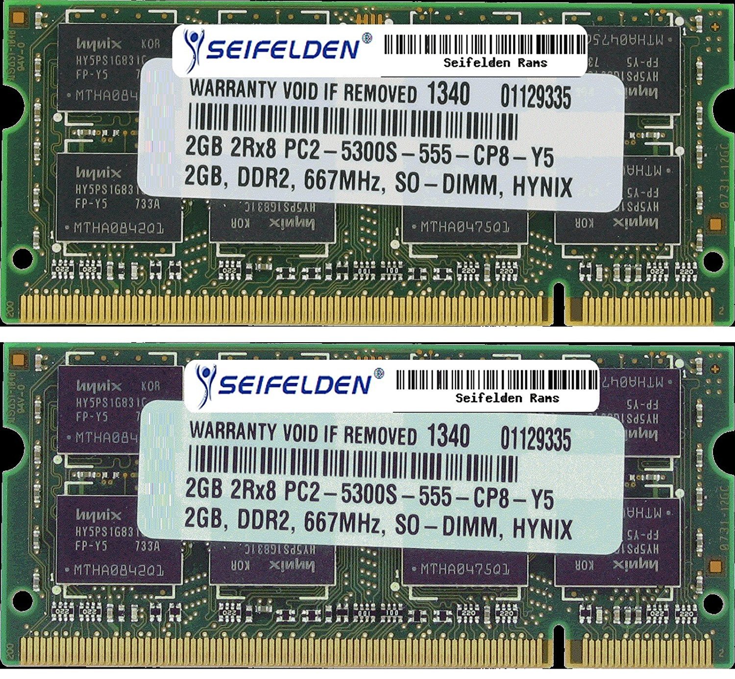 Seifelden 4GB (2X2GB) Memory RAM for Toshiba Satellite Pro A200-CH7 (PSAE4C-CH70AC) (PSAE4C-CH70BC) A200-EZ2204X A200-EZ2205X (PSAE4C-T010BC) (PSAE4C-T030BC)