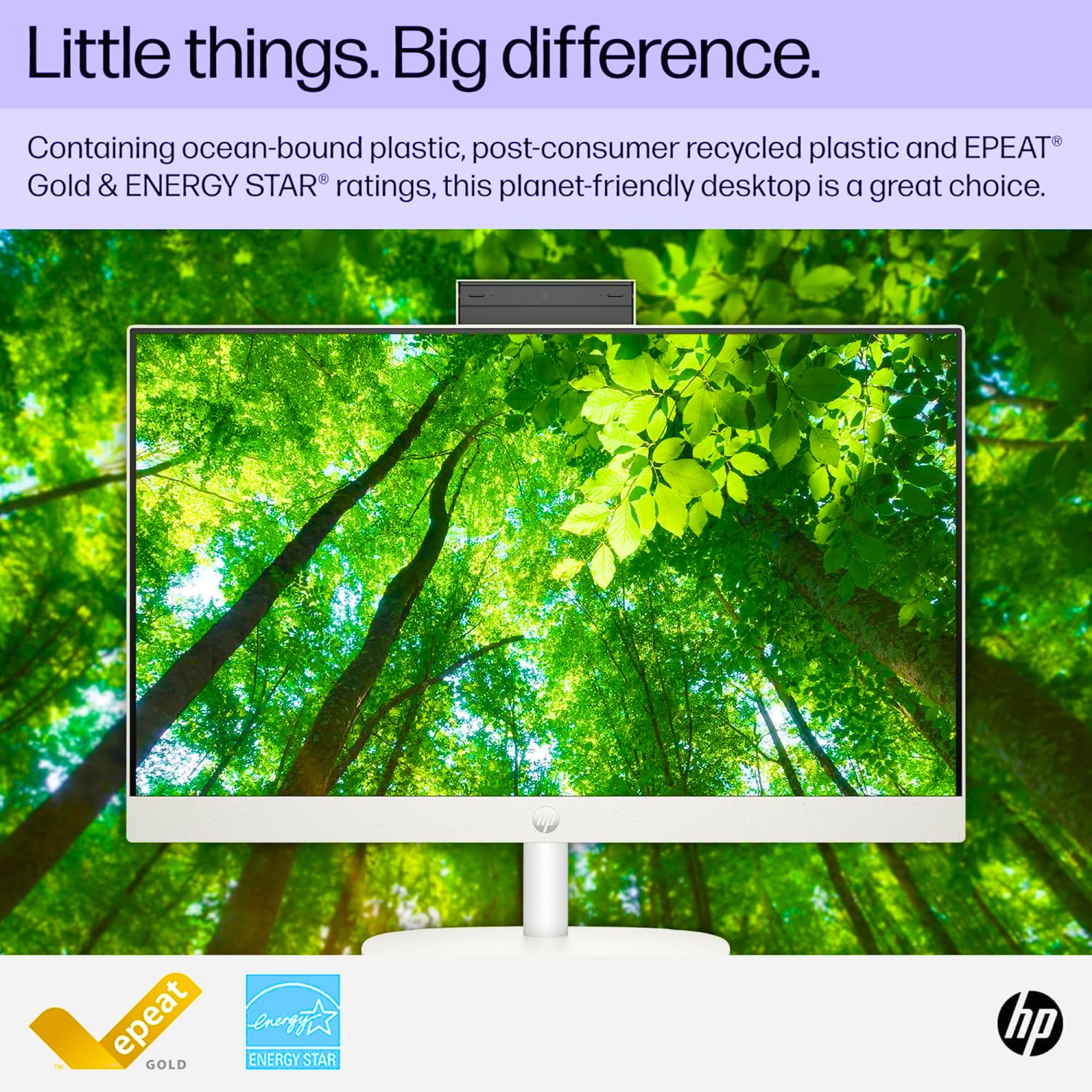 HP 24 Inch All-in-One Desktop, 23.8” FHD Display, AMD Athlon Silver Processor (Beats i5-6360U), 8GB DDR5 RAM, 256GB SSD, Webcam, HDMI, Wi-Fi 6.0, Bluetooth, Windows 11 Home, White 5