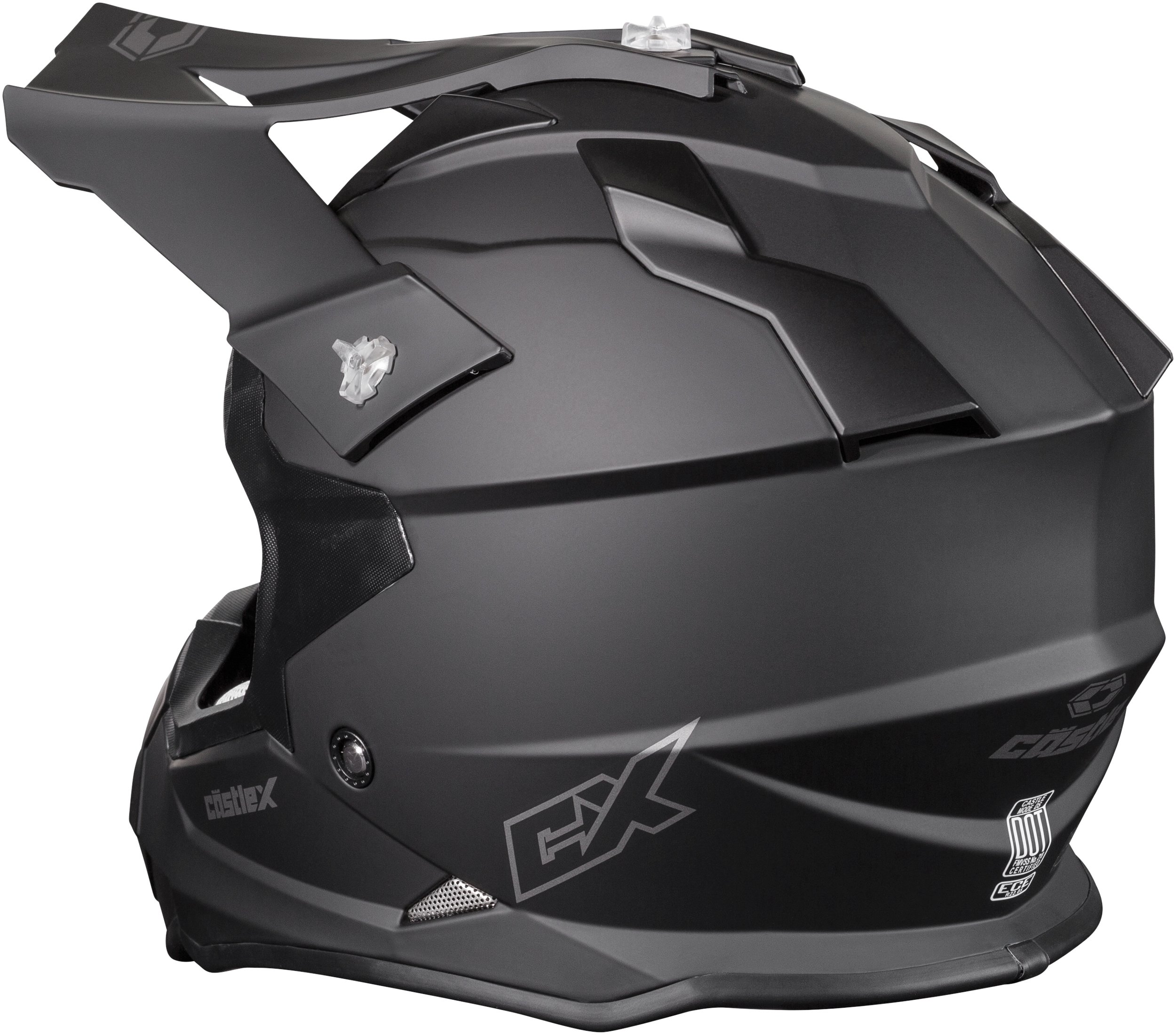 Castle Mode MX - Motocross/Off-Road/ATV/UTV Helmet (LRG, Matte Black) 2
