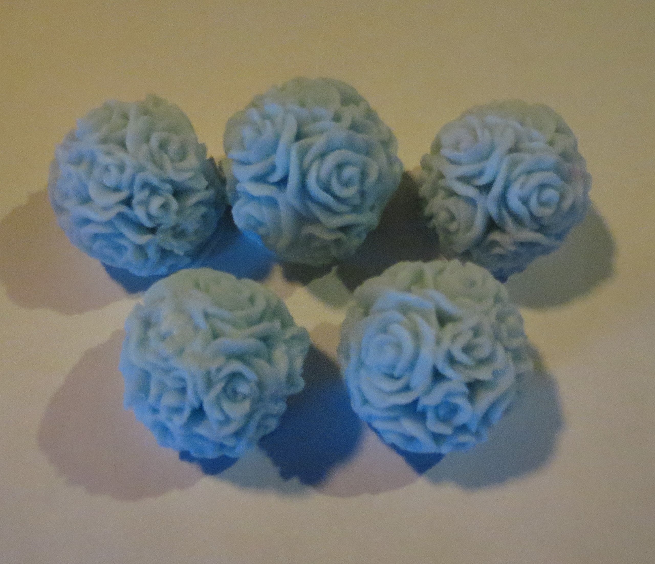 Flower Balls Soap Set 5 Per Package (blue) 1