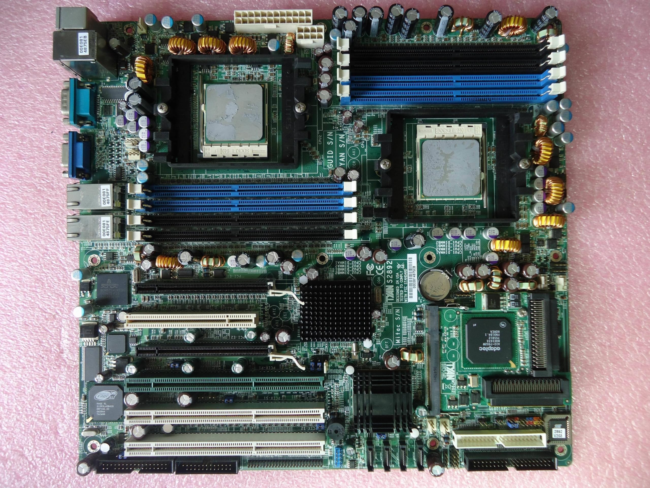 Industrial Control Panel S2892 K8SE (S2892) S2892 940 Server Motherboard K8SE