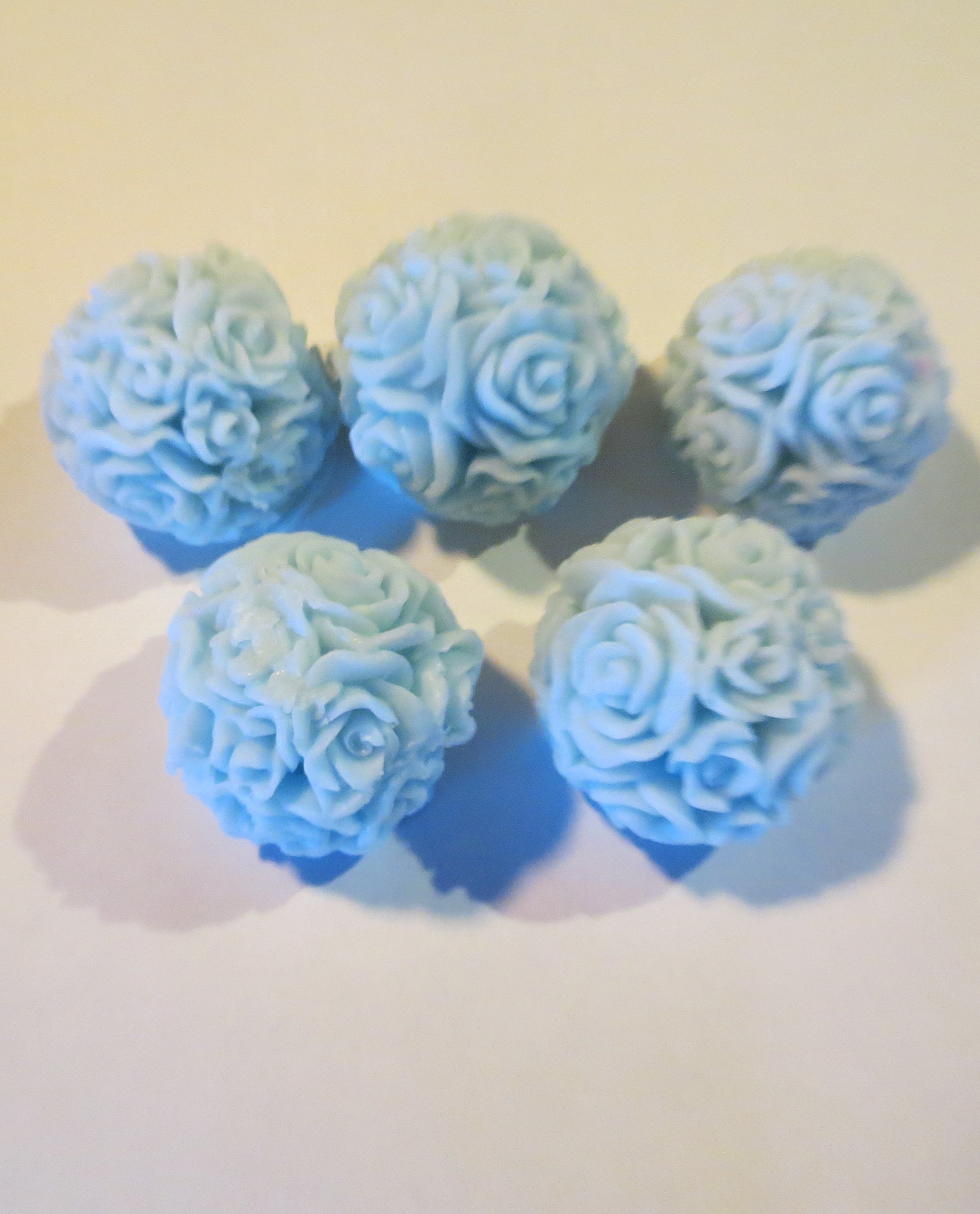 Flower Balls Soap Set 5 Per Package (blue) 3