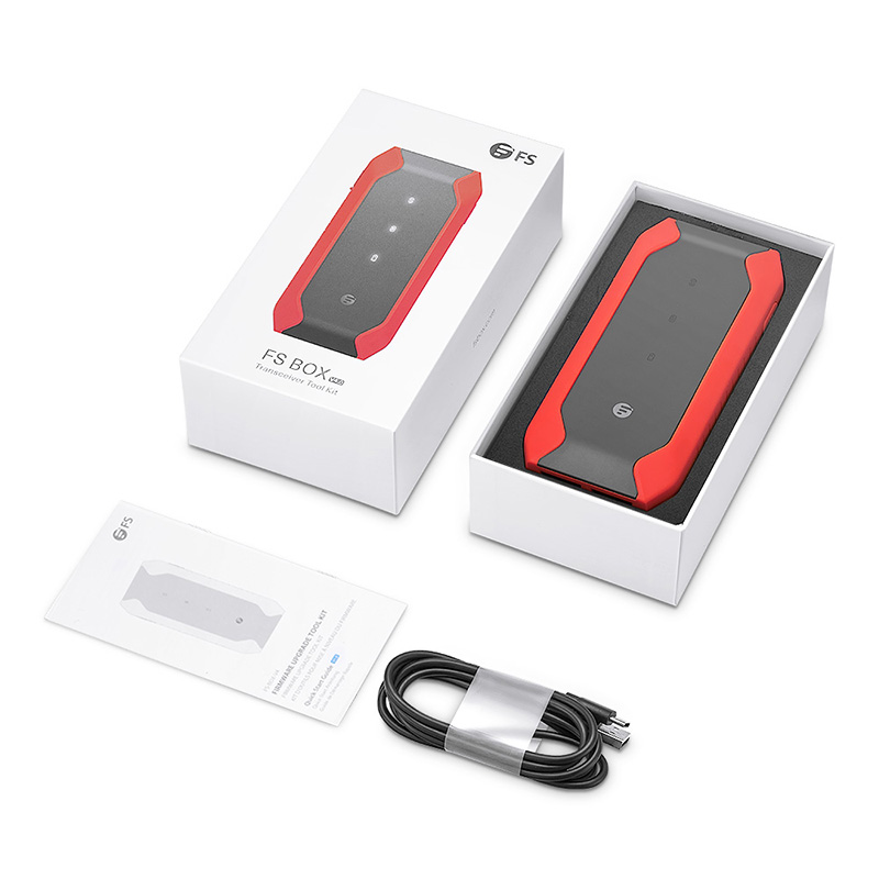 FS BOX V4, Multi-Functional Transceiver Tool Kit, Support FS Transceivers & DAC/AOC Cables, Red 5