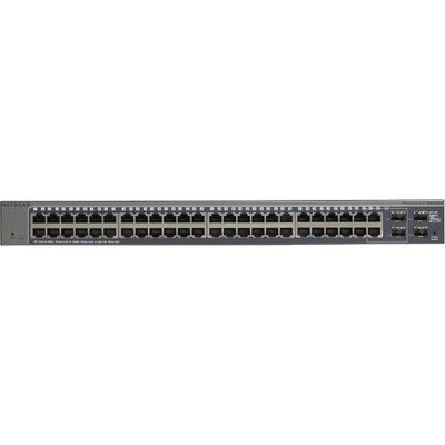 NETGEAR ProSafe GS748Tv5 Ethernet Switch /48 Ports - Manageable - 48 x RJ-45 - 2 x Expansion Slots - 10/100/1000Base-T - Rack-mountable, Desktop / GS748T-500NAS /