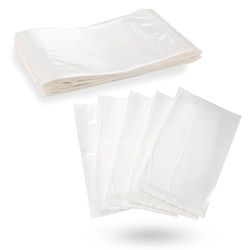MT Products Blank Envelope Shipping Label Sleeves - 6.5" x 10" Packing Slip Pouches for Shipment/Return - Pack of 100