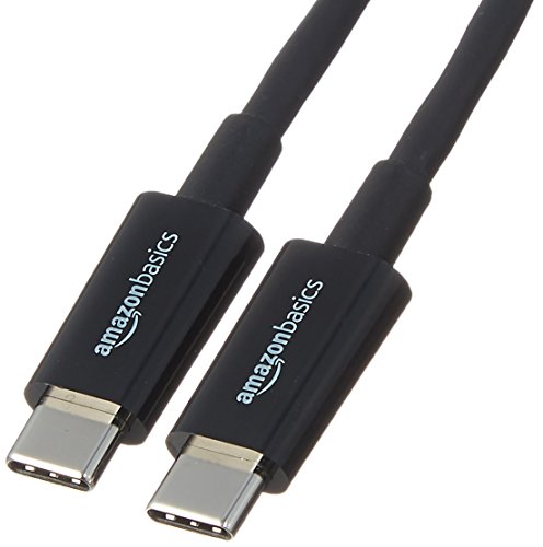 AmazonBasics USB Type-C to USB Type-C 2.0 Cable - 9 Feet (2.7 Meters) - Black