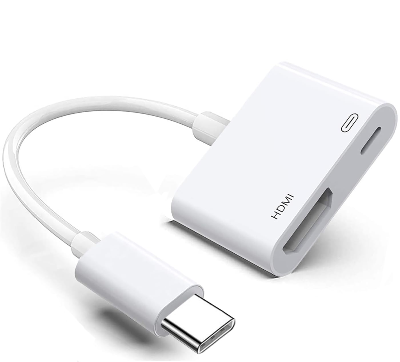 Apple MFi Certified Digital AV HDMI Adapter, 4K USB-C HDMI Converter, Sync Screen Video Audio Dongle for iPhone, iPad to TV/Projector/Monitor (USB C)