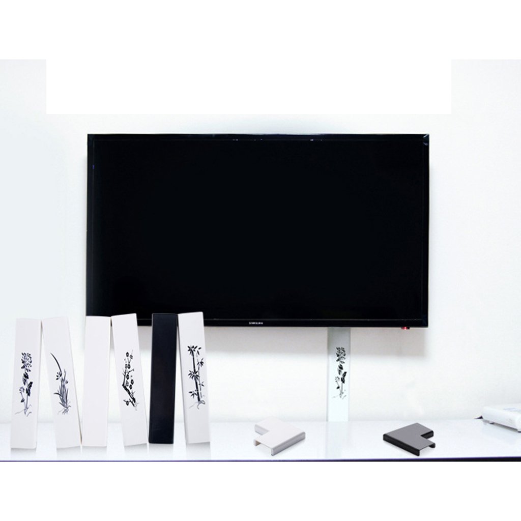 Meri Shopp Cord Management System for TV/Computer/Home Entertainment Corner White