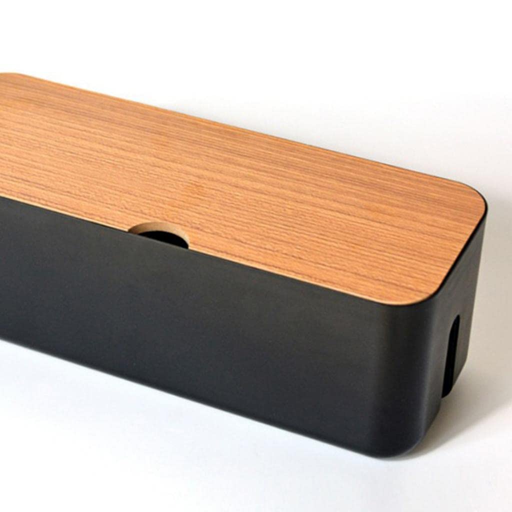 Meri Shopp Cable Wire Management Box Charger Hide Tidy Cover Tray Organizer Black