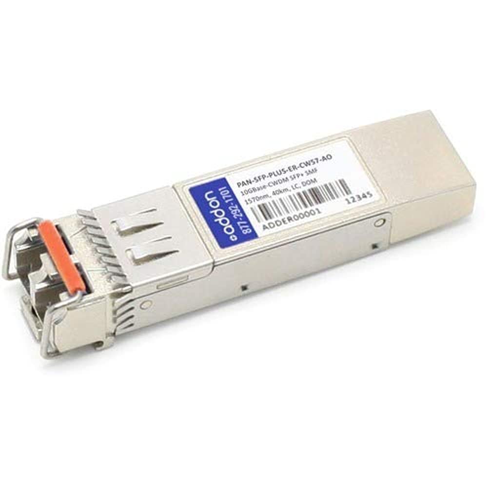 ADD-ON PAN-SFP-PLUS-ER-CW57-AO Palo Alto Networks Compatible TAA Compliant 10GBase-CWDM SFP Plus Transceiver - SMF44; 1570 nm - 40 km - LC - DOM