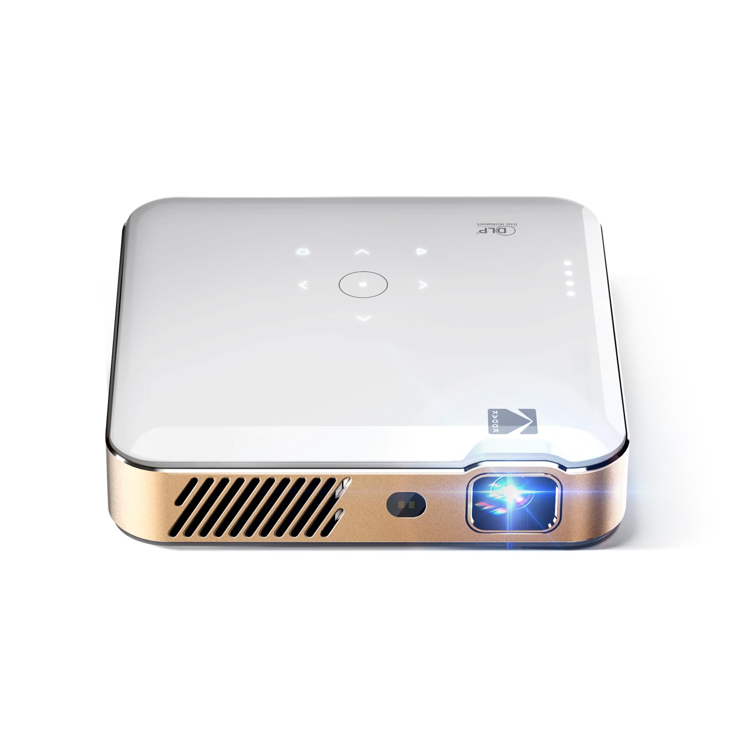 Kodak Luma 500 Mini Projector | 1080p Full HD Portable Outdoor Projector with Wi-Fi, Bluetooth, HDMI & USB | Google TV 11.0 OS, Netflix Certified, Chromecast Built-In, 150 Lumens, 150” Display