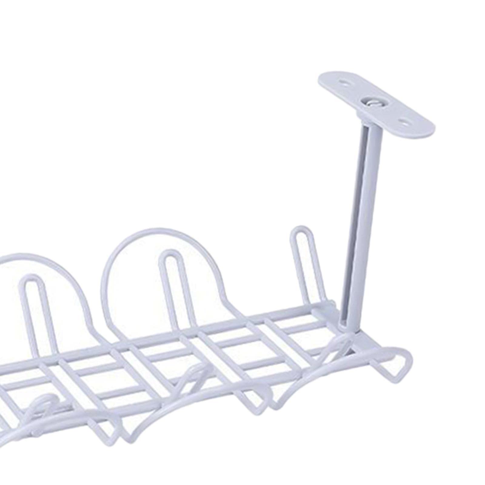 CALANDIS Under Desk Cable Cord Holder Tray Power Strip Management Organizer Gray