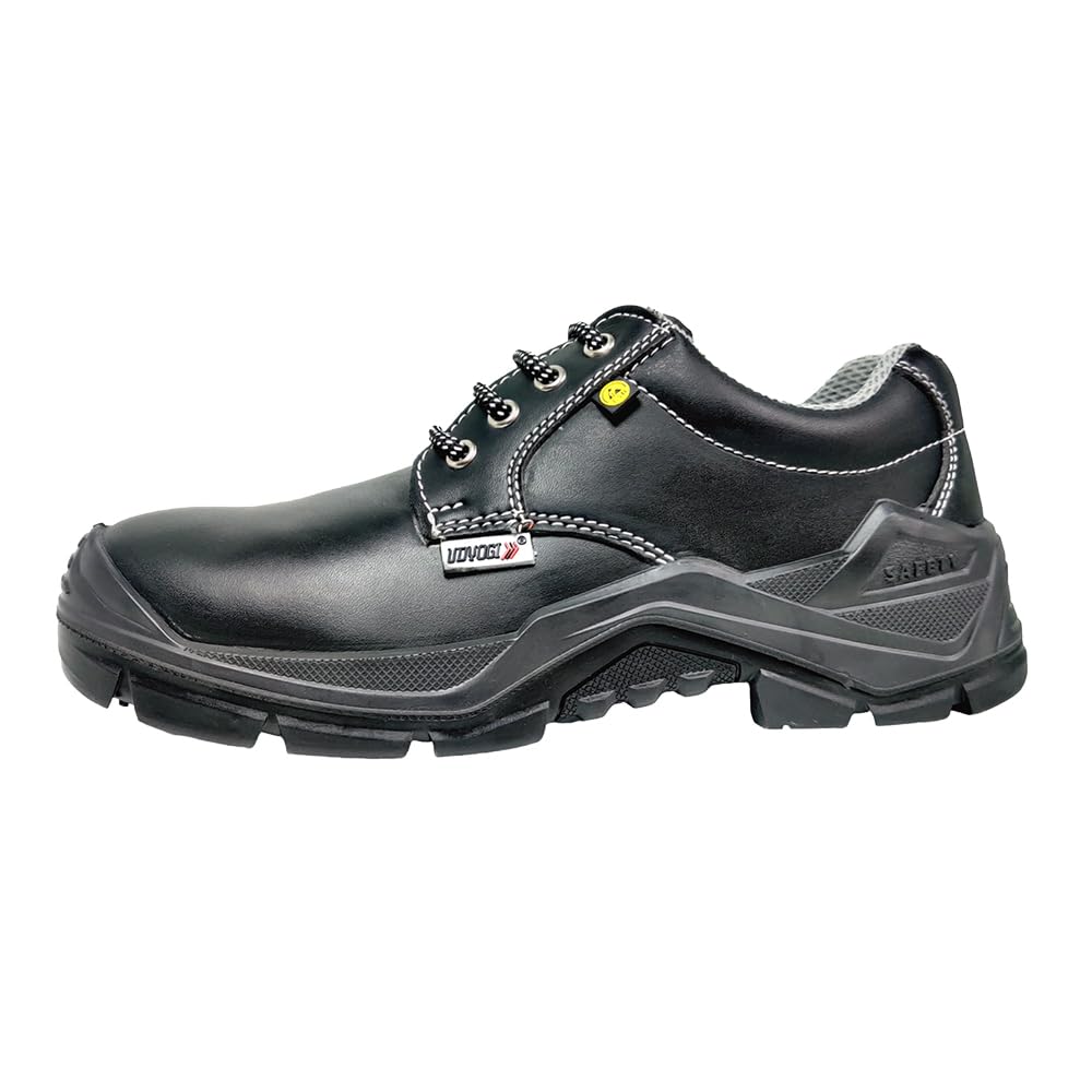 Udyogi Edge ESD (Electro Static Dissipative) - Safety Shoes | Made with Lightweight Microfiber, Double Density PU - SRC Sole