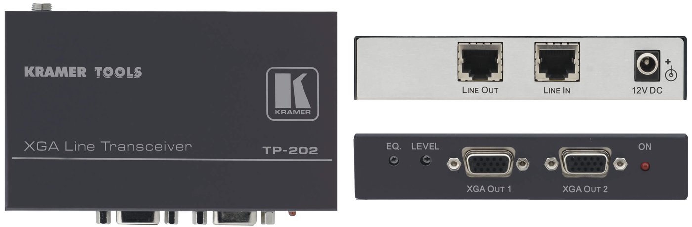 Kramer TP-202 Computer Graphics Video Twisted Pair Transceiver w/7-Yr Warranty
