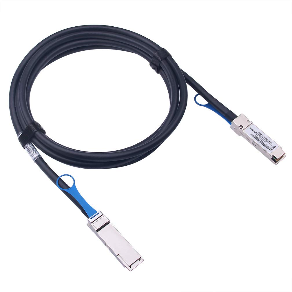 100G QSFP28 DAC Cable - 100GBASE-CR4 QSFP28 to QSFP28 Passive Direct Attach Copper Twinax Cable for Juniper JNP-100G-DAC-1M, 1-Meter(3.3ft)