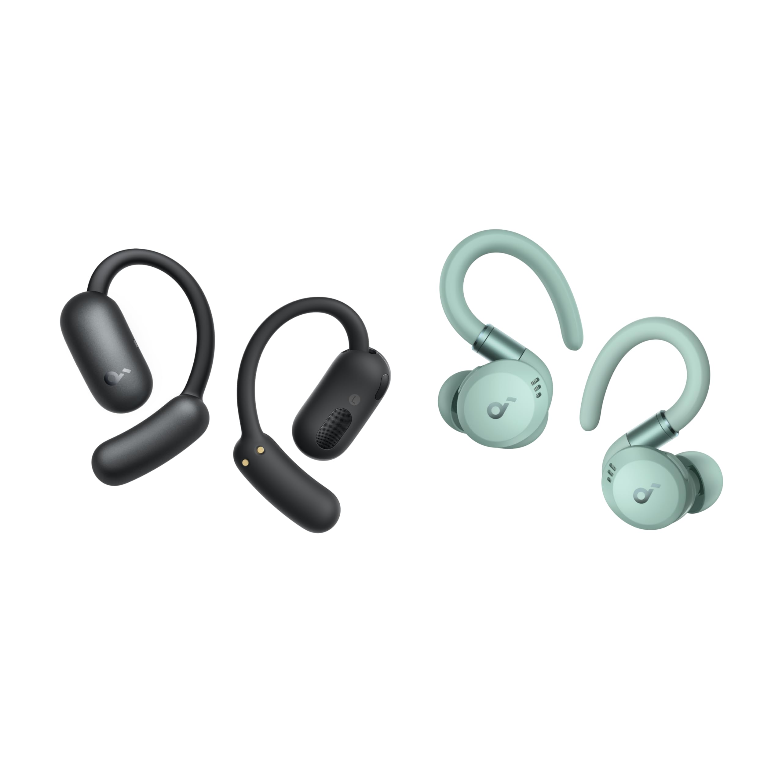 Soundcore AeroFit 2 by Anker Open-Ear Headphones with Sport X20, Adjustable Ear Hooks, Snug Fit, Rich Bass, Hi-Res Wireless Audio, 42H Playtime, Bluetooth 5.4, App Control, IP55, AI Clear Calls