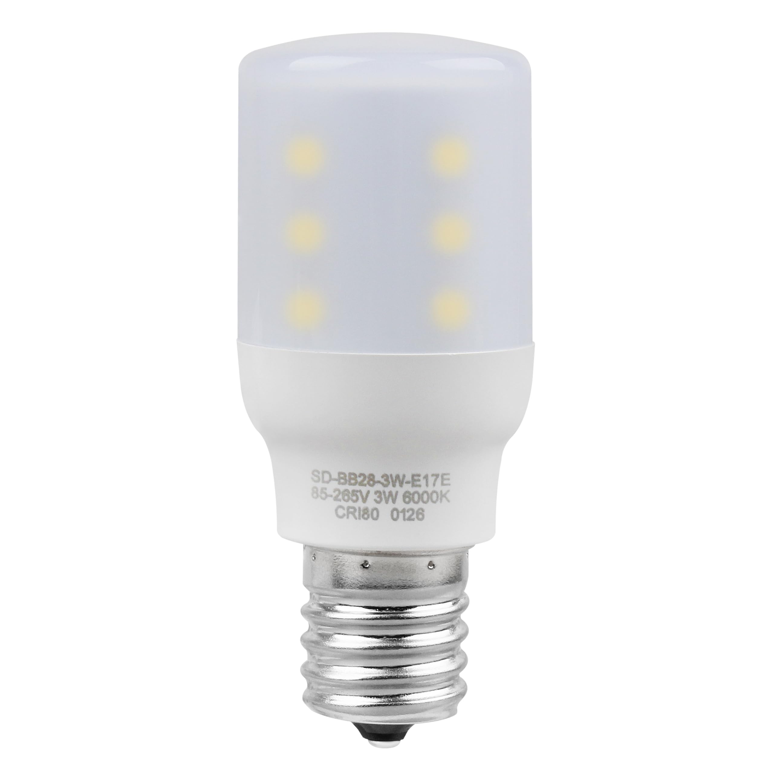 OSENCLO 5304522314 Refrigerator LED Light Bulb 3W E17 Base for Frigidaire AC85-265V Wide Voltage Fridge Light Bulb, 1 Pack