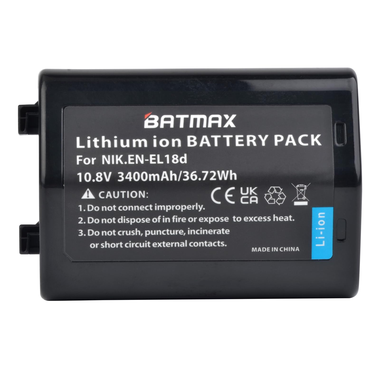 Batmax 3400mAh EN EL18d Battery for Nikon EN-EL18d Nikon D5, D6, Z9, D4, D4S Cameras