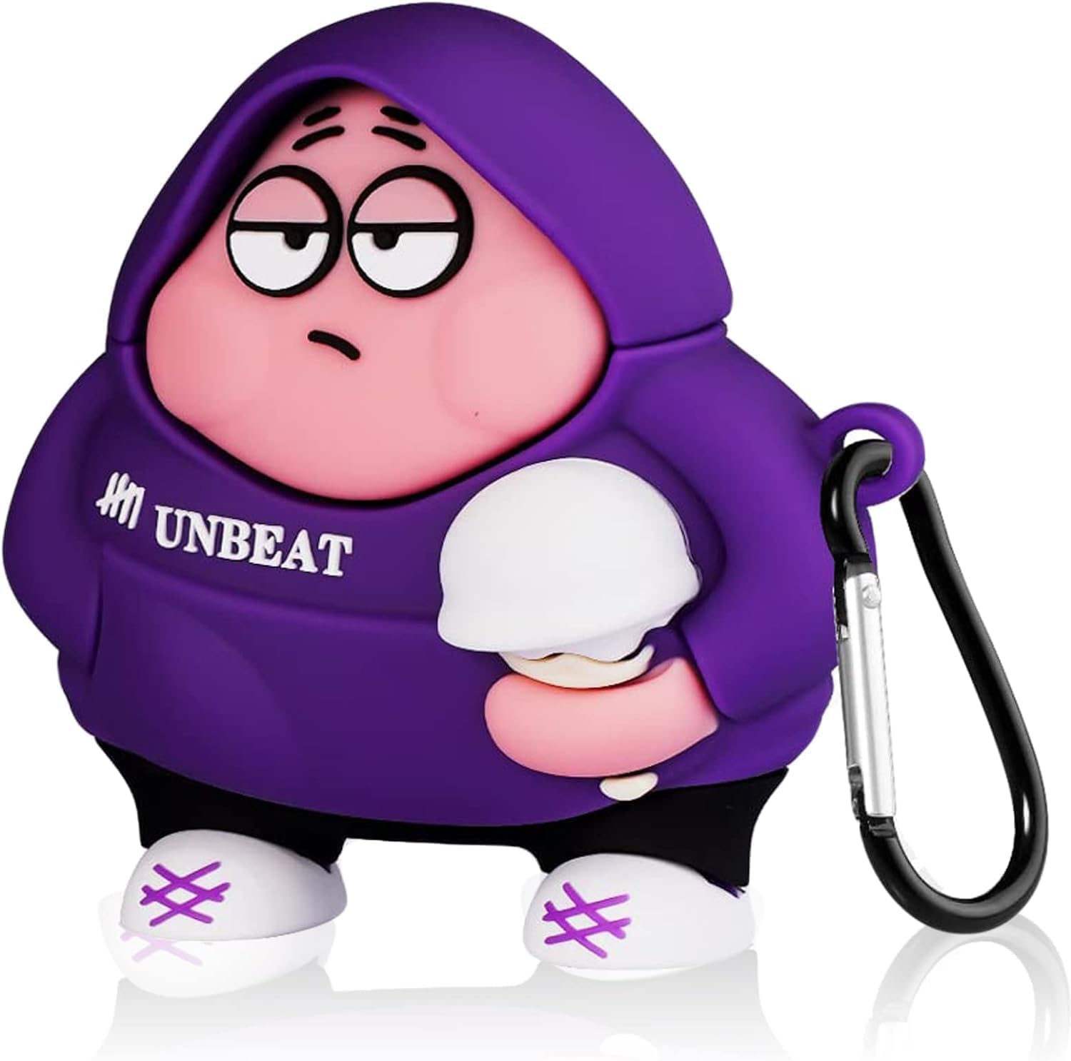 KHR Silicone Case Cover for AirPods 4 (2024), Cute Cartoon Characters Design Case with Keychain for AirPods 4 / AirPods 4 with Active Noise Cancellation (Unbeat)