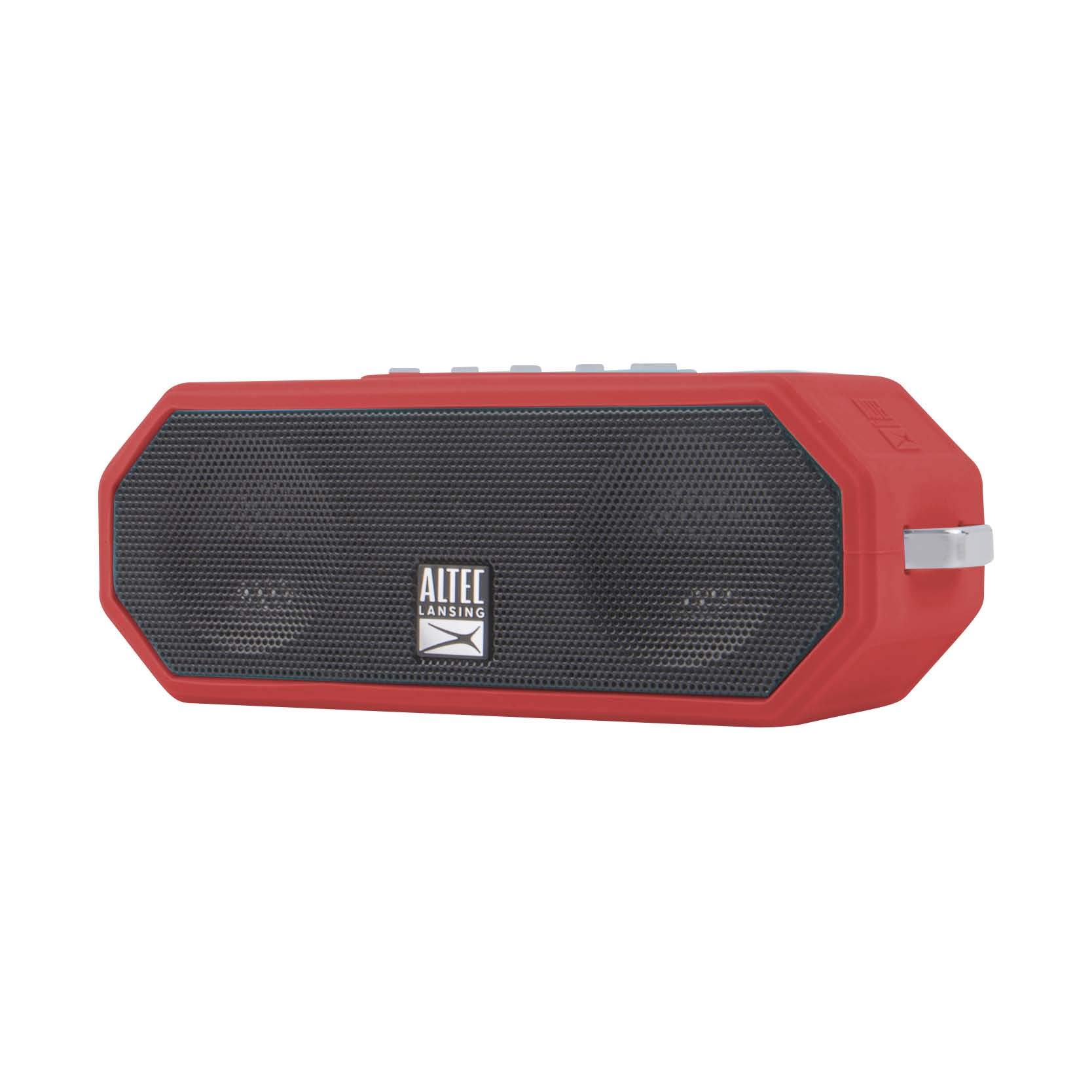 Altec Lansing LifeJacket H2O 4 - Waterproof Bluetooth Speaker, Durable & Portable Speaker with Voice Assistant, 10 Hour Battery Life & 100 Foot Range, True Red