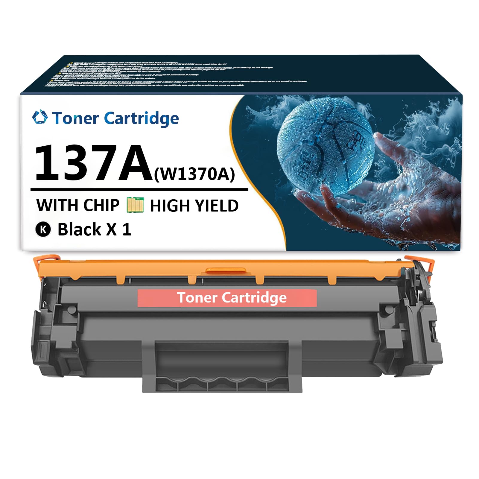 137A Toner Cartridge Replacement for HP 137A W1370A Black Toner Cartridges Compatible for HP Laserjet MFP M208dw M232dwc M232dw M233dw M233Sdn M233Sdw Printers 1 Pcs