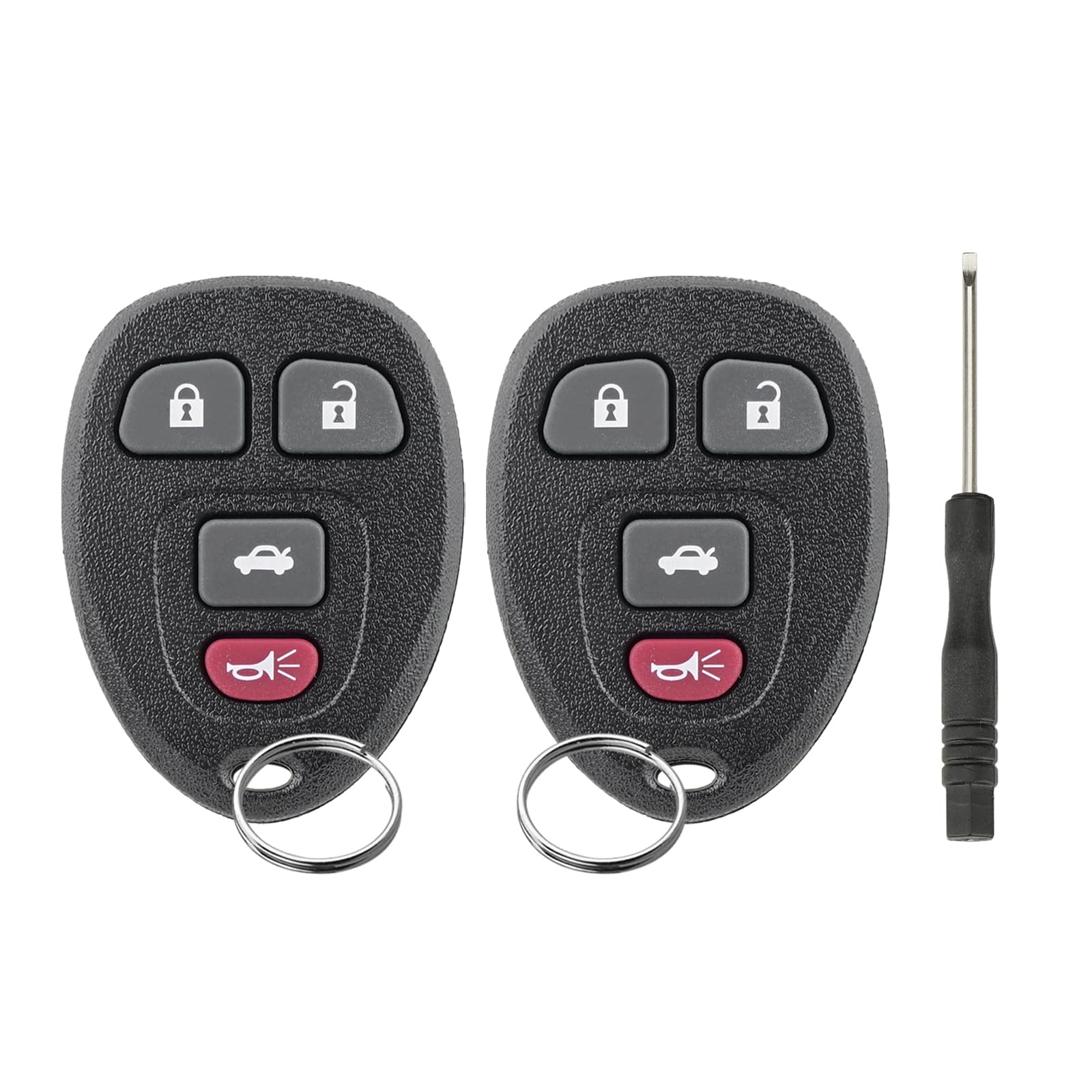 Keyless Entry Car Remote Key Replacement Fits for Chevy Cobalt Malibu for Chevy Select Malibu Cobalt Lacrosse Grand Prix G5 G6 Models Saturn Aura Sky 15252034 KOBGT04A (2PCS)