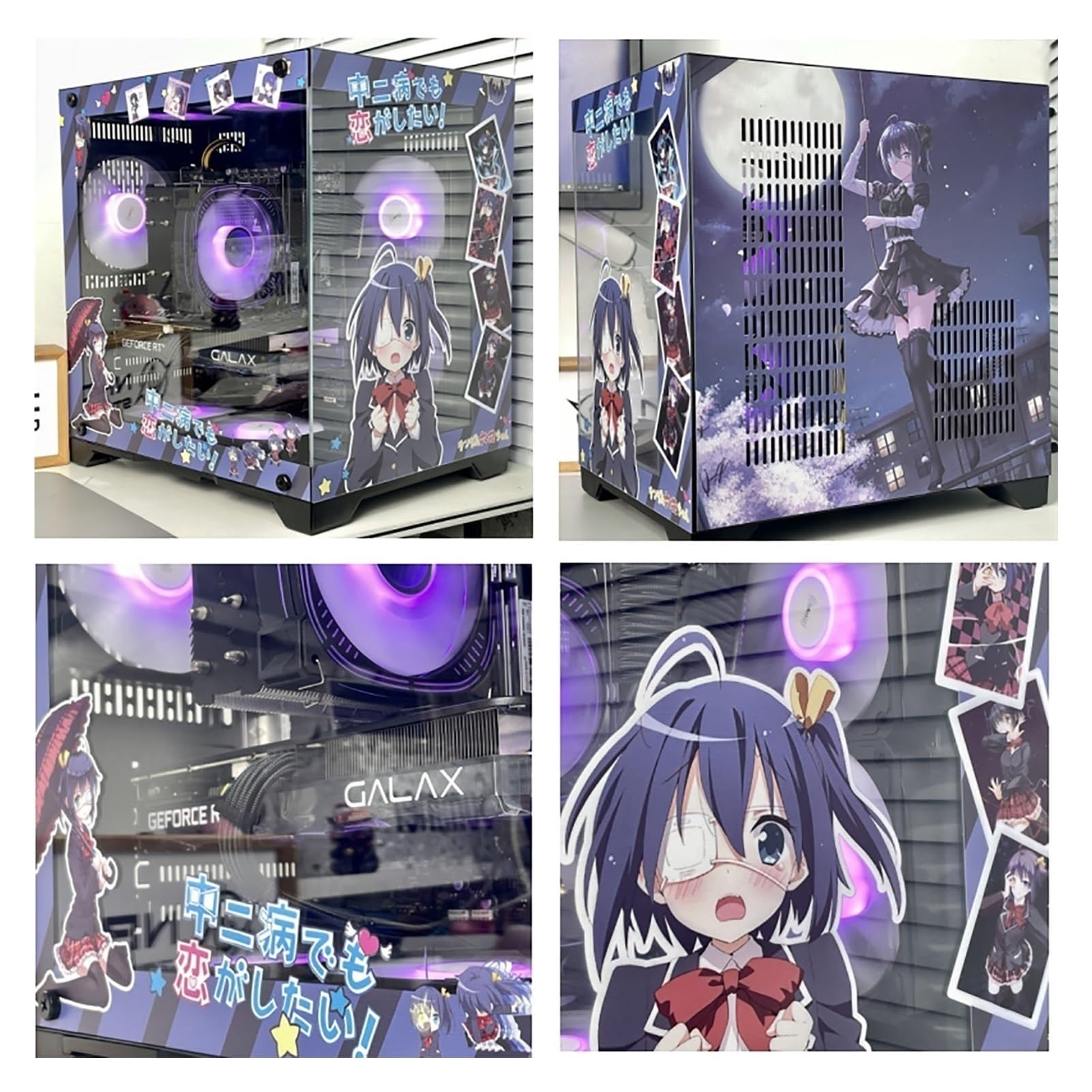 ATX Case, Mid-Tower PC Gaming Case ATX/M-ATX - Front I/O USB 3.0 Port - Tempered Glass Side Panel - Support Water Cooling - 10 Fan Position(V)