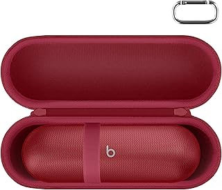 Aenllosi Hard Carrying Case Compatible with Beats Pill - Wireless Bluetooth Speaker (Case Only) (Statement Red)