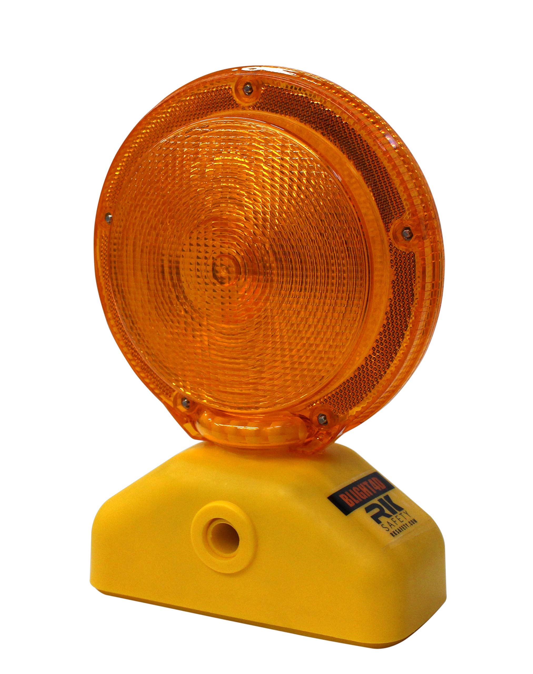 (Set of 12) Troy Safety BLIGHT4D Barricade Light,3-Way Switch, Operate with 4 D Size Cell, Yellow Case/Red Lens