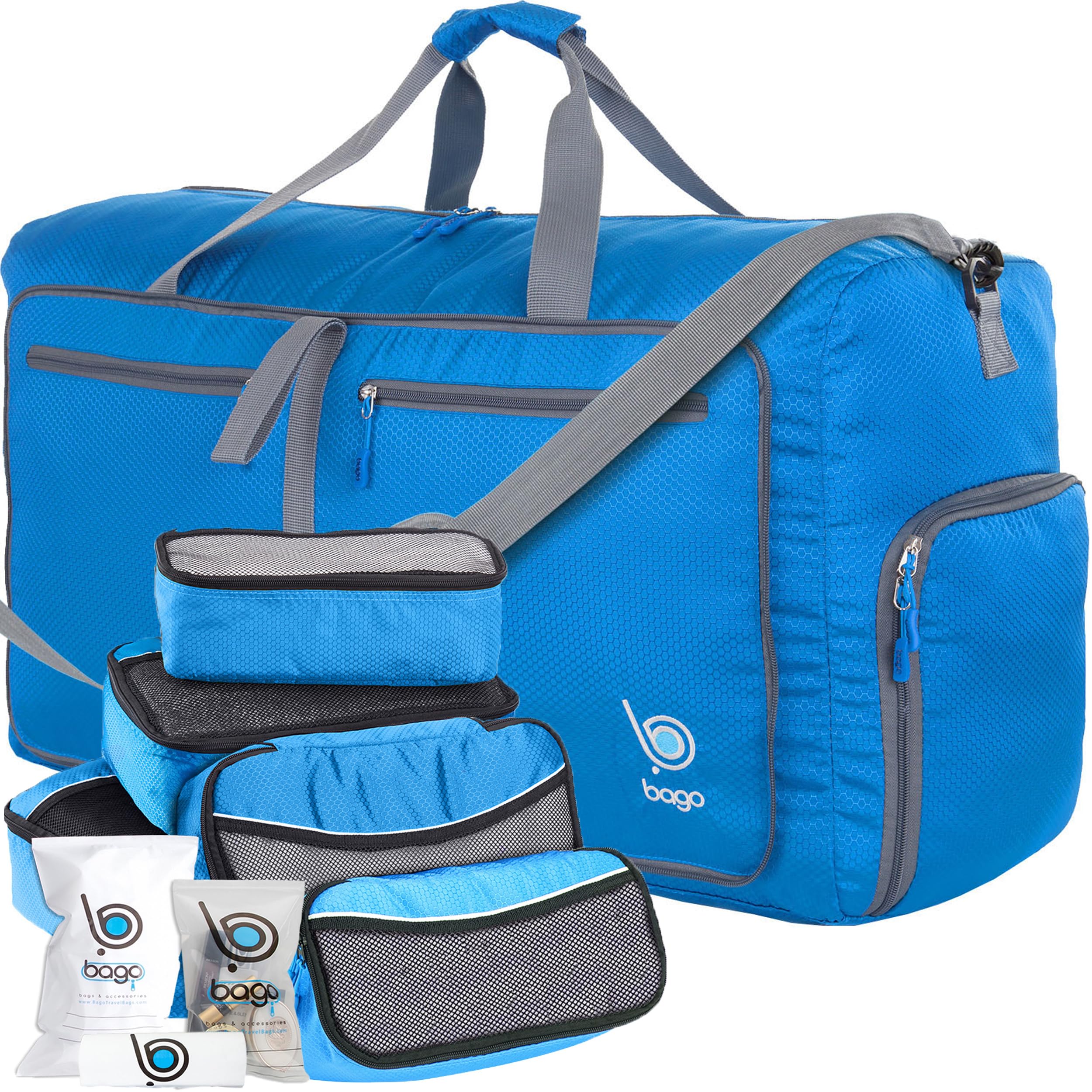 Bago Travel Bundle: Packing Cubes & 60L Duffel Bag Set - Organize and Carry with Ease